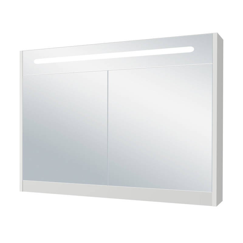 1047 Hagen Led Spiegelkast 120 Hoogglans Wit