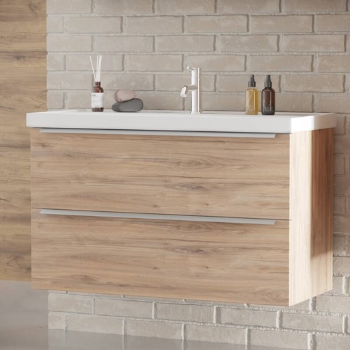 [BV-T-WM-FR-100-DO] 1157 Frankfurt Wastafelmeubel 100 Dorado