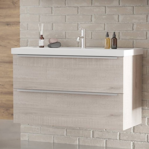 [BV-T-WM-FR-100-LS] 1202 Frankfurt Wastafelmeubel 100 Lissabon