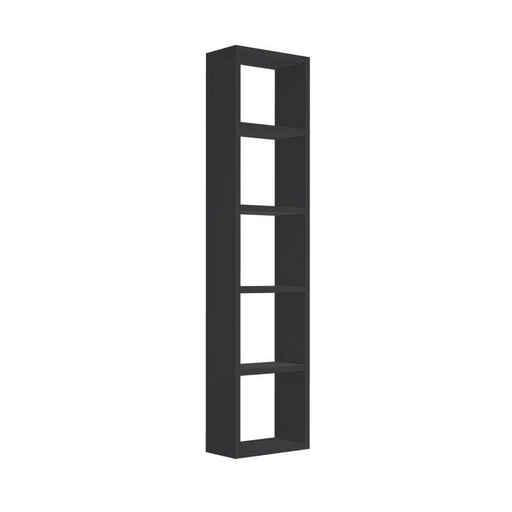 [BV-T-HOP-OK-160-MZ] 1084 Regal Hogekast Open Plank 160 Mat Zwart