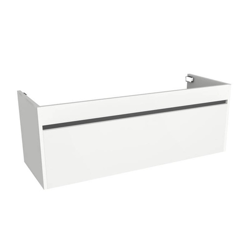 [BV-B-WM-AM-120-HW] 1038 Amsterdam Wastafelmeubel 120 Hoogglans Wit