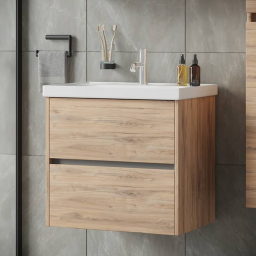 [BV-T-WM-BE-65-DO] 1147 Berlin Wastafelmeubel 65 Dorado