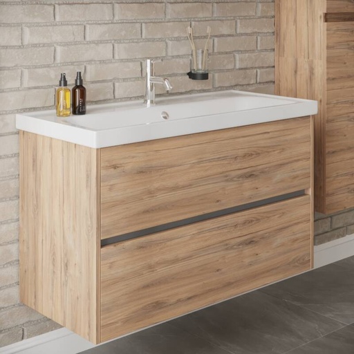 [BV-T-WM-BE-100-DO] 1149 Berlin Wastafelmeubel 100 Dorado