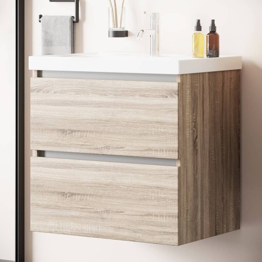 [BV-T-WM-BO-65-DE] 1100 Bonn Wastafelmeubel 65 Duitse Eik